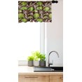 thumbnail image 3 of Ambesonne Botanical Window Valance, Abstract Nostalgic Leaves, 54" X 18", Brown Lime Green, 3 of 3