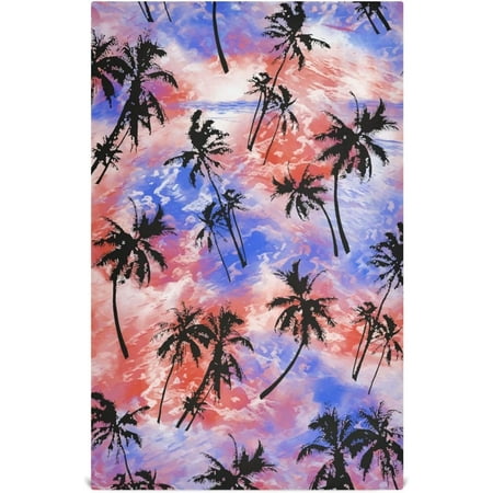 

Bestwell 1 Pack Coconut Tree Kitchen Towels Soft Absorbent Dish Towels Reusable Tea Towels Set 28 x 18