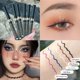 thumbnail image 2 of Delineador de ojos líquido mate, 5 colores, resistente al agua, duradero, azul, blanco, resistente al sudor, secado rápido, lápiz delineador de ojos, cosméticos de maquillaje de ojos( brown, 2 of 5