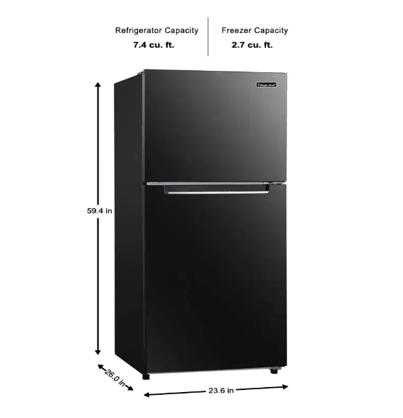 emerson 10.1 cu ft refrigerator