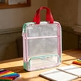 thumbnail image 4 of Komiseup Double-layer Zipper Puppy-shaped Document Bag A5 Large Capacity Tote Bag Student-specific Subject-categorized Test Paper Storage Bag, 4 of 7