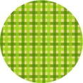 thumbnail image 1 of Ahgly Company Machine Washable Indoor Round Transitional Dull Green Yellow Green Area Rugs, 7' Round, 1 of 7