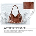 thumbnail image 5 of KL928 Purses for Women Shoulder Handbags Hobo Bags Tote Bag Women's Gifts (D.Yellow Brown), 5 of 7