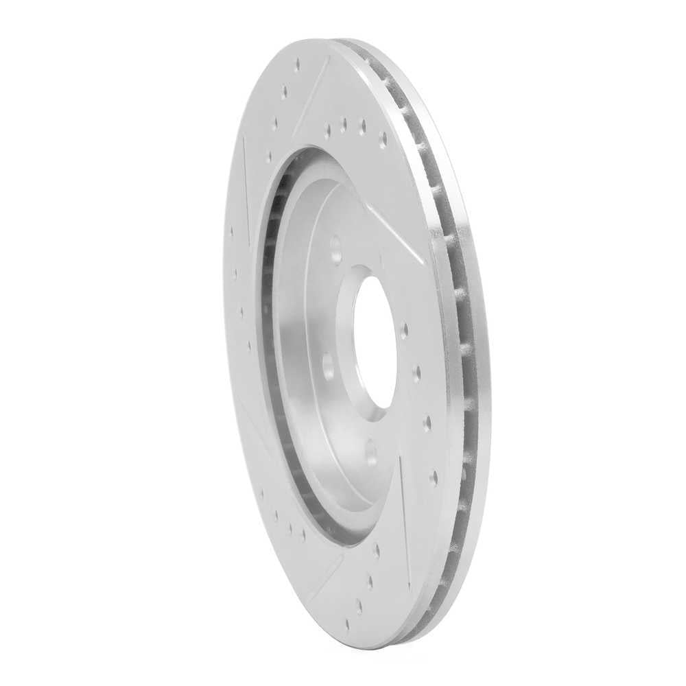Dynamic Friction Company 631-54046R DFC Brake Rotor - Drilled And Slotted - Silver