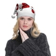 thumbnail image 5 of Fuzoiu Fly Flying Ladybug Print Santa Hat Christmas Hat for Adults,Santa Hats with Pompom, Unisex Xmas Holiday Hat for Christmas New Year Festive Party Supplies, 5 of 6
