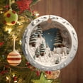 thumbnail image 5 of Birdeem Round Acrylic Christmas Decorations Reindeer Hanging Sign Festive Wall Decorations, 5 of 5