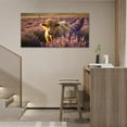 thumbnail image 2 of HFDF Large Highland Cow Wall Art Lavender Cow Pictures Wall Decor Country Landscape Cattle Canvas Painting Print Home Modern Artwork Decorations for Living Room Bedroom Office 20x16inch Framed, 2 of 7