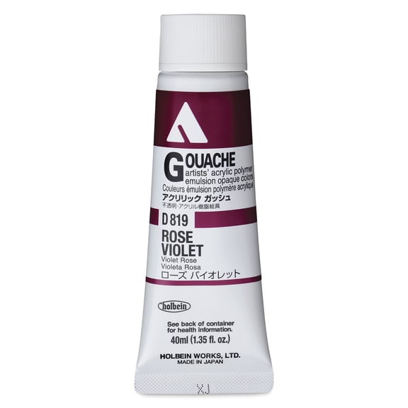 Holbein Acrylic Gouache - Rose Violet, 40 ml tube