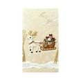 thumbnail image 2 of Cortina navideña para puerta | Cortina festiva para puerta con bordado 3D | Decoración festiva para el hogar | Decoración para la puerta principal y el interior para fiestas navideñas, 2 of 6