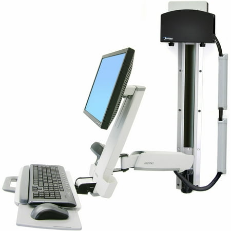 Ergotron StyleView 45-252-216 Wall Mount Track for CPU, White