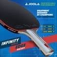 thumbnail image 5 of JOOLA Infinity Edge Table Tennis Racket, Flared Handle, Light Blue, 5 of 6
