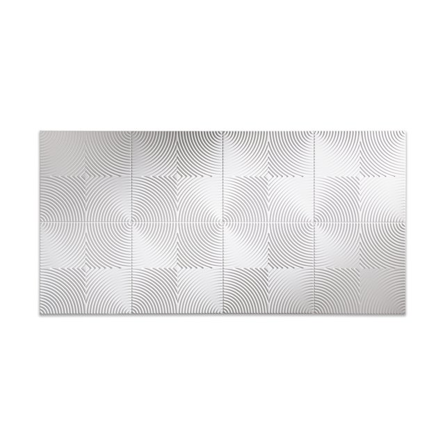 FASÄDE Easy Installation Echo Gloss White Wall Panel (4' x 8' Panel)