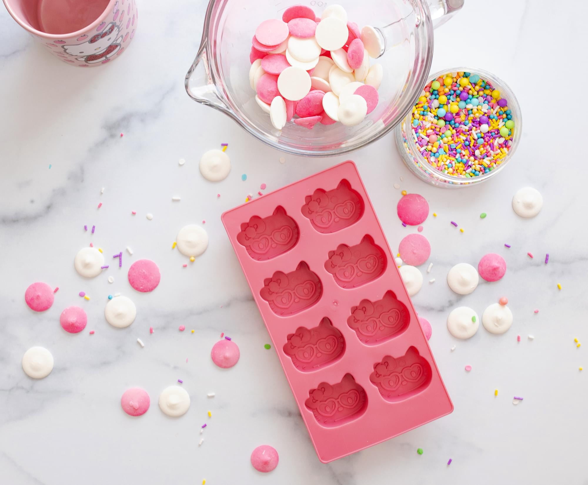 Sanrio Hello Kitty Hearts Silicone Ice Cube Tray | Makes 8 Cubes