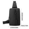 thumbnail image 3 of EARKITY Sling Bag Crossbody Bag For Men Slim Chest Backpack Man Purse Small Shoulder Bag For Travel Hiking Sports Running Workout, 3 of 3