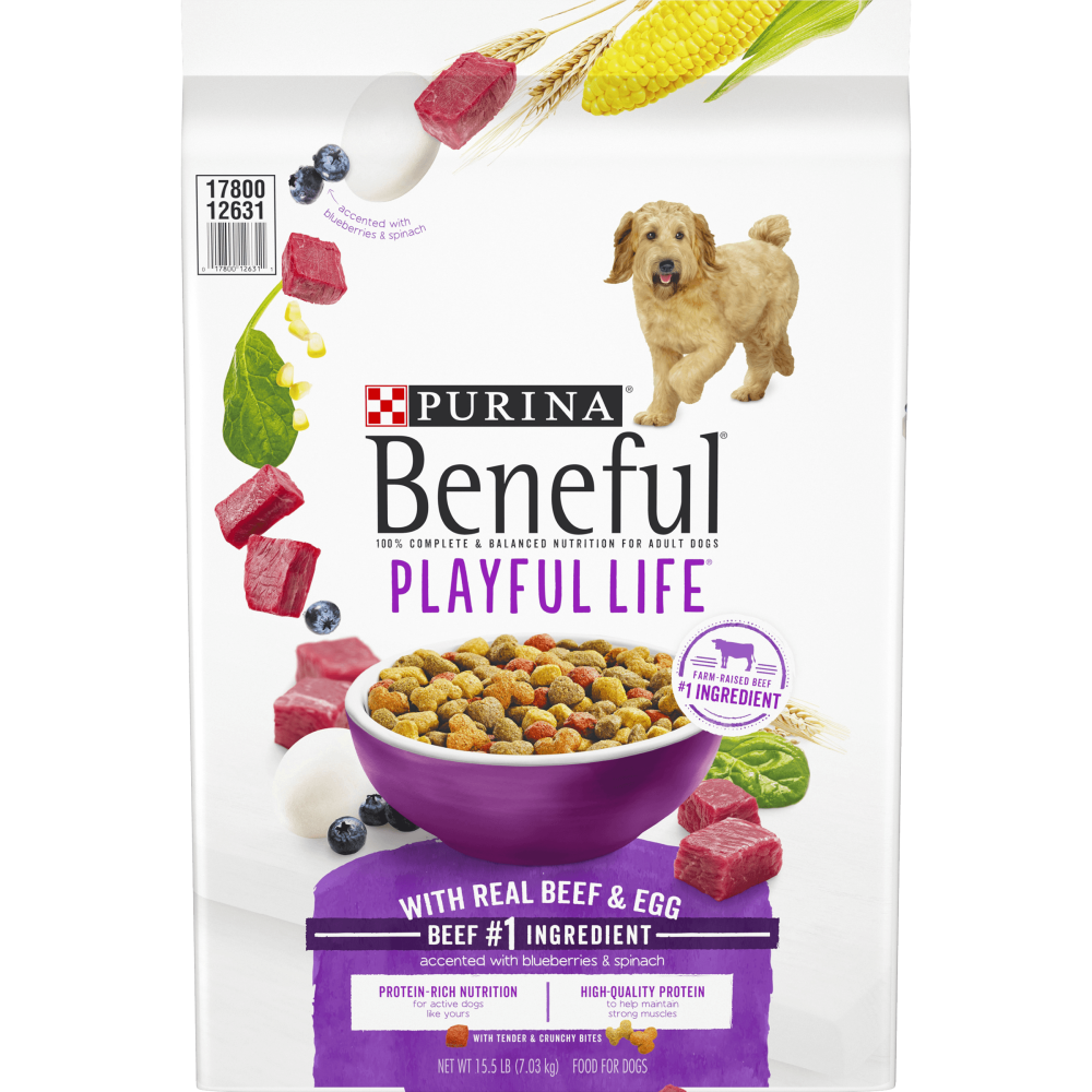 Purina Beneful Dry Dog Food, Playful Life With Real Beef & Egg Accented
