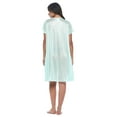 thumbnail image 4 of Casual Nights Nightgown - Women's Short Sleeve Tricot Nightgowns, Flutter Sleeves and Lightweight Silky Fabric, 4 of 5