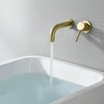thumbnail image 3 of SUMERAIN Grifo de Bañera Montado en la Pared con Válvula Dorado Cepillado, 3 of 7