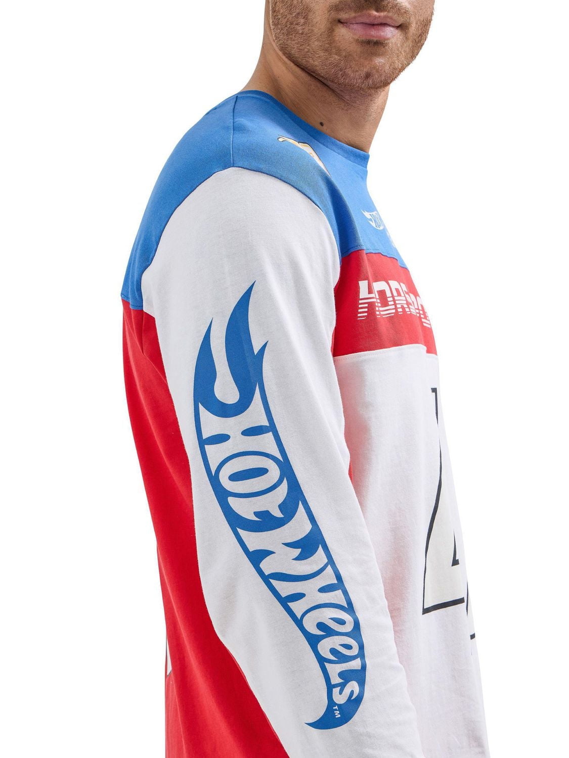 WRANGLER® x HOT WHEELS™ MEN’S LONG SLEEVE COLORBLOCKED TEE