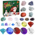 thumbnail image 3 of Advent Calendar Kids | 24Days Countdown to Christmas Calendar | Natural Mineral Rock Gemstone Collection, Christmas Party Supplies Gifts for Girls Boys Geology Enthusiasts, 3 of 9
