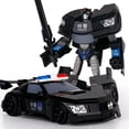 thumbnail image 2 of Juguetes de transFormación negra para niños, Figura de acción de Robot, coche de Anime, película Fresca de plástico, avión, modelo de ingeniería, regalo para niños, nuevo, 17CM, 2 of 4
