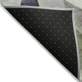 thumbnail image 4 of HomeRoots 622269 10 x 14 ft. Purple & Olive Green Abstract Washable Transitional Indoor & Outdoor Rectangle Area Rug, 4 of 9