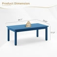 thumbnail image 5 of LUE BONA 42''L Patio Coffee Table,HDPS Rectangle Outdoor Coffee Table,Navy Blue, 5 of 7