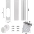 thumbnail image 2 of Portable Air Conditioner Window Vent Kit, Adjustable Window Seal with 5.9 Inch Diameter, 78.7 Inch Length Exhaust Hose for A/C Unit Universal for Sliding Glass Doors, 2 of 7