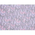 thumbnail image 2 of Zelouf Yoryu Print W/varigated Sliver Lurex Stripe  , Sewing, DIY, Crafts Fabric by the Yard, 693 Purp/blk, 5 Yard, 2 of 2