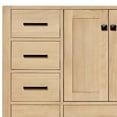 thumbnail image 6 of ARIEL CAMBRIDGE 37 Inch Single Rectangular Sink Bathroom Vanity With Pure White Quartz Countertop 1.5 Inch Edge In Oak, 6 of 7