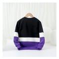 thumbnail image 4 of AAMILIFE Nouveau Pull en Éponge pour Garçons Grands Garçons Imprimé Réfléchissant Manches Longues Contraste pour Enfants, 4 of 8