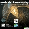 thumbnail image 4 of THTGDW-EcoBright BA11 CA11 LED Candelabra Bulbs Dimmable Filament Candle Lights 40W Equivalent E12 Base 2700K Warm White Clear Glass High CRI Flicker Free ETL and FCC Certified 4 Pack, 4 of 4
