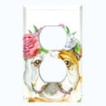 thumbnail image 2 of Metal Light Switch Plate Cover Cute English Bulldog Flower Crown DOG010, 2 of 13
