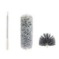 thumbnail image 1 of pdqouc Duster with Extension Pole(Stainless Steel) 100 In Extra Long Microfiber & Double Replacement Heads Extendable Dusters Bendable Feather Duster for High Ceiling, Blinds, Cobweb, Furniture & Car, 1 of 8