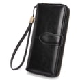 thumbnail image 6 of GAEKEAO Womens Wallet RFID Blocking Leather Zip Around Wallet Large Capacity Long Purse Credit Card Clutch Wristlet Classic, 6 of 7