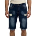 thumbnail image 2 of Yaoyar Mens Jean Shorts Distressed Ripped Denim Shorts Summer Casual Classic Straight Short Jeans, 2 of 9
