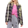 thumbnail image 1 of Txlixc Blusa de mujer con estampado a cuadros Txlixc  moda, 1 of 7