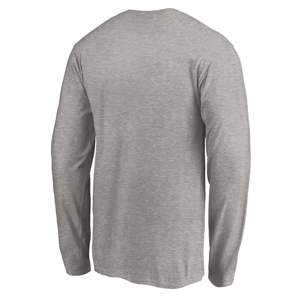 Men's Heather Gray Miami Dolphins Team Arch Knockout Long Sleeve T