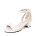 thumbnail image 1 of Sandalia DREAM PAIRS KKUMHS2505 Niñas Blanca Talla 11 Tacón de 4 cm, 1 of 6