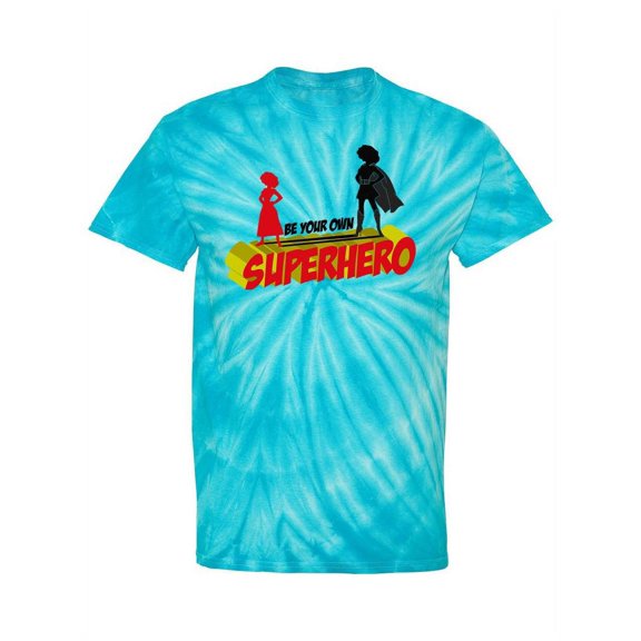 Be Your Own Superhero Tie Dye Cyclone Men -SPIdeals Designs, Male Medium