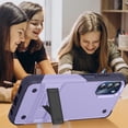 thumbnail image 4 of JTCASES for Motorola Moto G (2023)  Case, Foldable Kickstand Heavy Duty Protective Rugged Hybird Anti-slip Shockproof/Drop Resistant PC TPU Shell for Motorola Moto G (2023), Lightpurple, 4 of 7