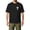 Black, variant on Mens Jesus Cross Printed Short Sleeve Cotton T-Shirts Crew Neck Shirts Faith Christ Tops