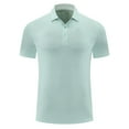 thumbnail image 1 of pstuiky Camisas de manga corta para hombre, Blusa informal deportiva de manga corta con cuello vuelto para hombre, color liso, con absorción del sudor camisas casuales para hombre xxxxl, 1 of 3