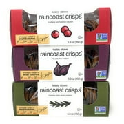 Raincoast Crisps Crackers Crisp Snack Cracker Variety Bundle by Lesley Stowe - Cranberry Crisps & Hazelnut, Rosemary Raisin Pecan, Fig & Olive | 3 Pk - 5.3 oz