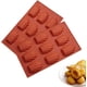 thumbnail image 1 of Molde de magdalena de 9 cavidades, moldes de magdalena de silicona antiadherente de 2 piezas, molde para hornear pasteles en forma de concha (rojo ladrillo) Zhivalor WMSS-305, 1 of 4