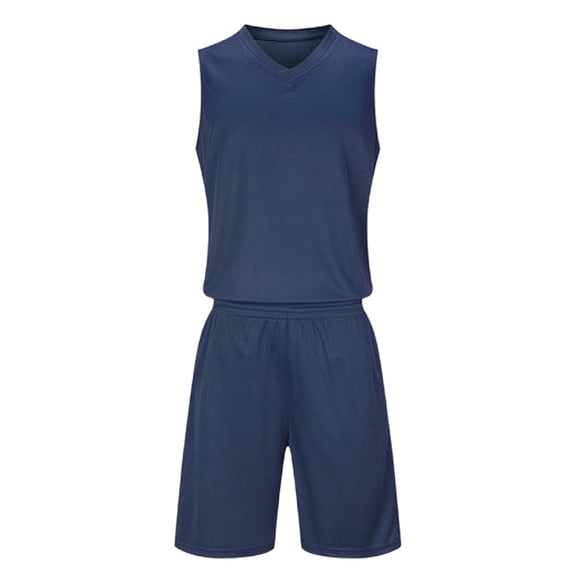 FSYBOA Boys Athletic Outfit Sets, Fashion Summer 2 Piece Short Sleeve T-shirts with Shorts Navy Size 8T