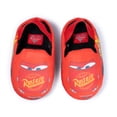 thumbnail image 2 of Pixar Cars Lightning McQueen Rust-Eze Toddler Scruff Slippers-Size 9, 2 of 7