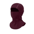 thumbnail image 4 of YOUYEDIAN 3 in 1 Beanie Hat with Scarf and Mask Unisex Kid Winter Warm Fleece Balaclava Thermal Sherpa Hood Ski Mask Face Mask (Wine, One Size), 4 of 5