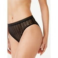 thumbnail image 4 of Sofia Intimates by Sofia Vergara Women's Geo Lace Hi Cut Cheeky, 4 of 6