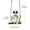 Skeleton, variant on Swing Ghost Couple Garden Statue Outdoor Halloween Decor, 3 inch Cute Ghost Figurine Resin Sculpture Funny Tree Hanging Ornaments for Patio Lawn Yard