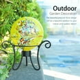 thumbnail image 4 of Outdoor Gazing ball Decoration,Glass gazing globe, with Multi-color decor for Enhancing Garden, Yard, & Walkway Decor（Yellow）, 4 of 8